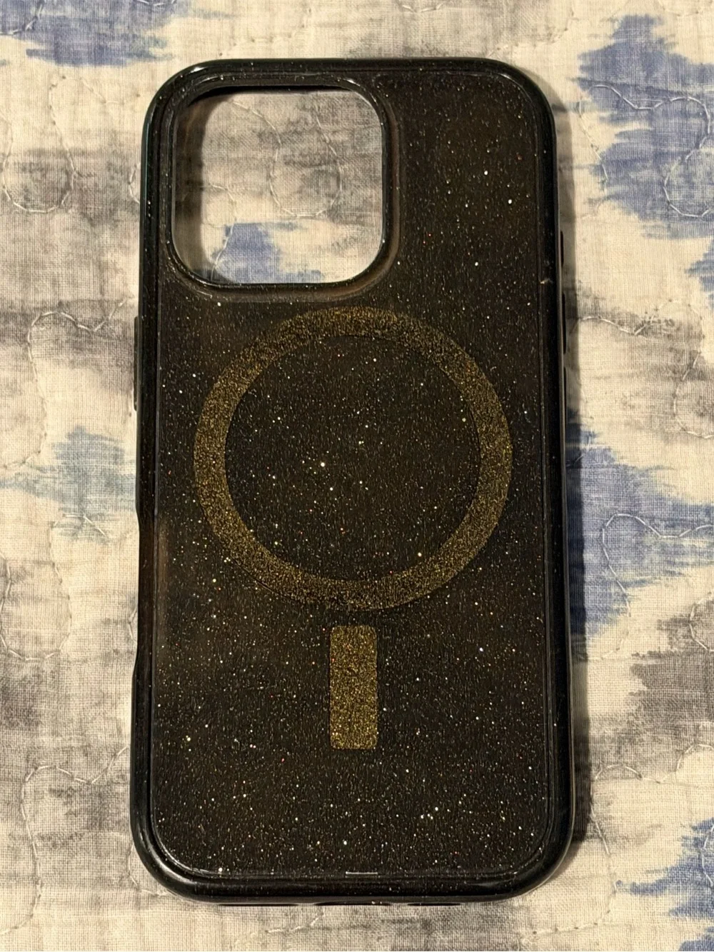 iPhone 16 Pro Black Glitter OtterBox MagSafe-Compatible Phone Case